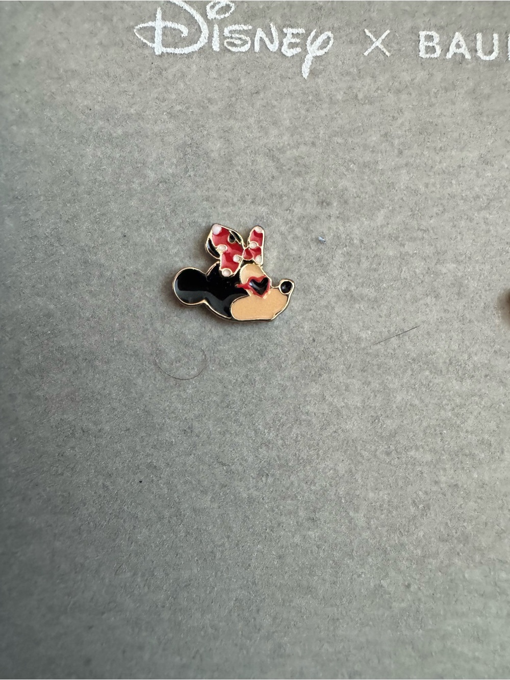 Disney x BaubleBar Mickey & Minnie Mouse Enamel Stud Earrings NIB - Picture 2 of 4